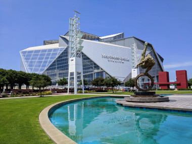 Mercedes-Benz Stadium in Atlanta. Photo courtesy ACVB