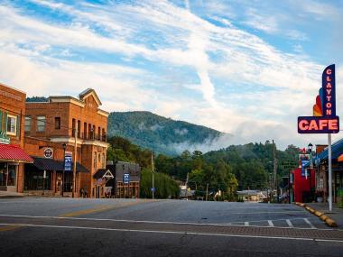 Downtown Clayton in the North Georgia Mountains
