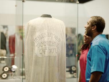 James Brown's cape at the Augusta Museum of History