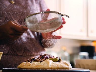 Apple, Cranberry and Pecan Galette