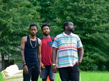 Lakeith Stanfield, Donald Glover and Brian Tyree Henry in FX Networks' show Atlanta
