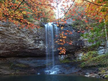 Waterfall at Cloudland Canyon State Park in Rising Fawn, Georgia