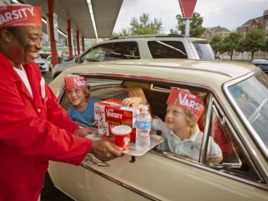 Curbside dining at The Varsity