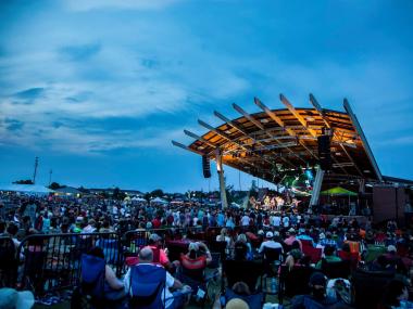 Music festival at Evans Towne Center Park in Evans, Georgia
