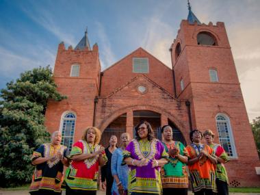 Freedom Singers at Old Mount Zion Baptist Church in Albany, Georgia