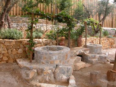 Grape presses at the Biblical History Center