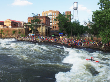 Paddle South kayaking competition in Columbus, Georgia