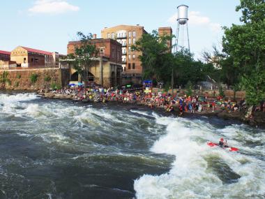 Paddle South kayaking competition in Columbus, Georgia
