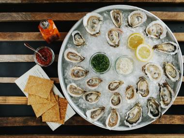 Oysters at The Optimist in Atlanta, Georgia