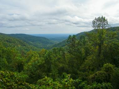 View of Neels Gap from the Appalachian Trail