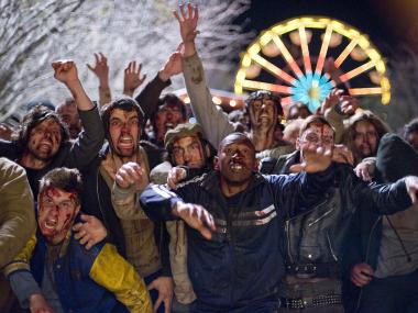 Zombieland filming at Wild Adventures in Valdosta, Georgia