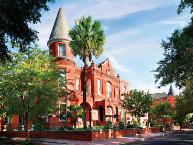 Mansion on Forsyth Park in Savannah, Georgia