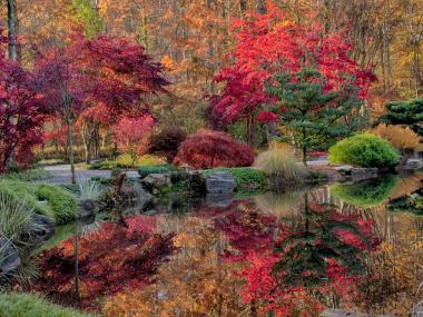 Gibbs Gardens in the fall in Ball Ground, Georgia