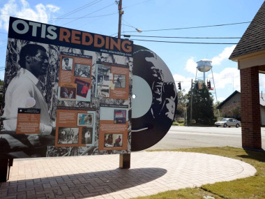Marker in Otis Redding's hometown Gray, Georgia