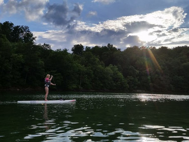 Paddleboard on Lake Chatuge