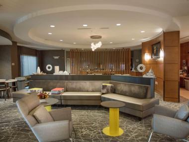 Lobby of the SpringHill Suites Athens West in Watkinsville, Georgia