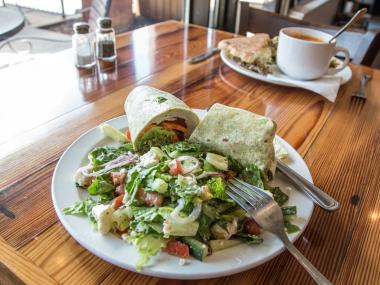 Salad at Breadwinner Cafe in Sandy Springs, Georgia