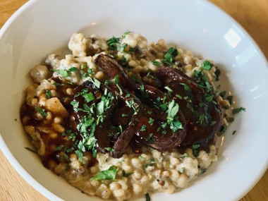 Boar Belly and Couscous at Rootstock & Vine in Woodstock, Georgia