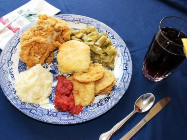 Southern food at the Blue Willow Inn in Social Circle, Georgia