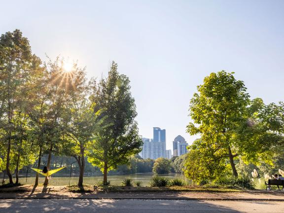 Piedmont Park in Atlanta, Georgia. Photo by @benjamingalland
