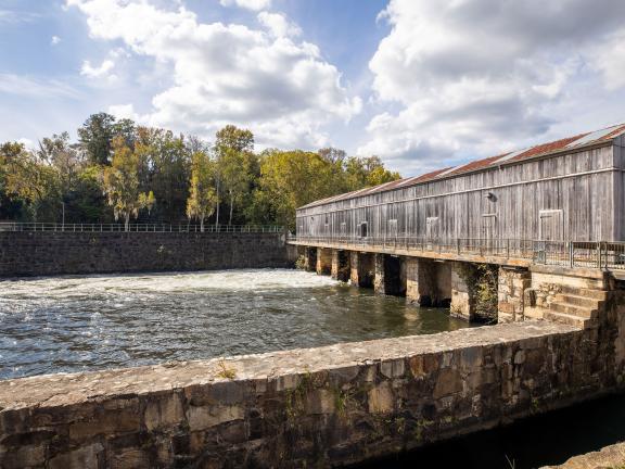 Augusta Canal Headgates in Martinez, Georgia. Photo by @benjamingalland