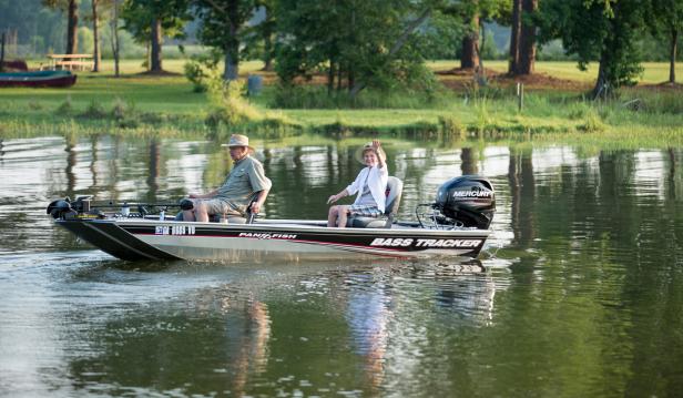 Couple in a boat at George T. Bagby State Park