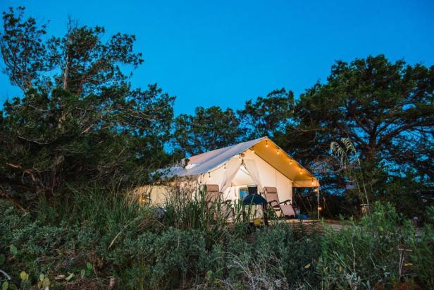 Glamping Tents at Little Raccoon Key, Jekyll Island, Georgia