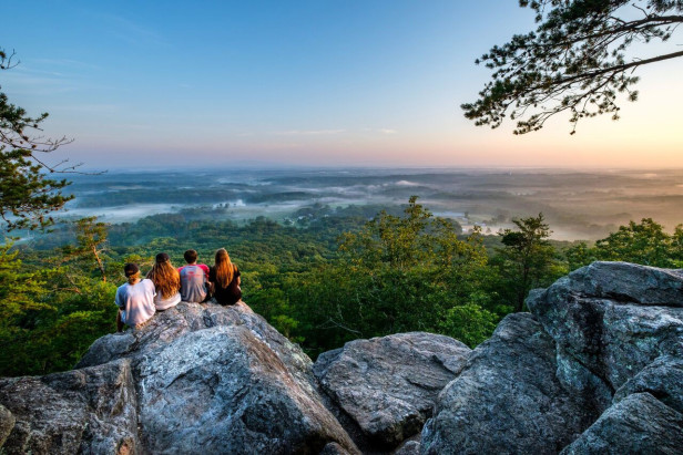 Outcropping at Sawnee Mountain in Cumming, Georgia