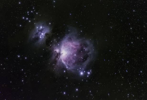 Orion nebula from Nottely Dam in Blairsville, Georgia. Photo by Prashant Naik