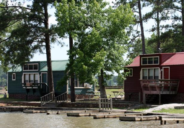 Cabins at Oconee Springs Park in Eatonton, Georgia