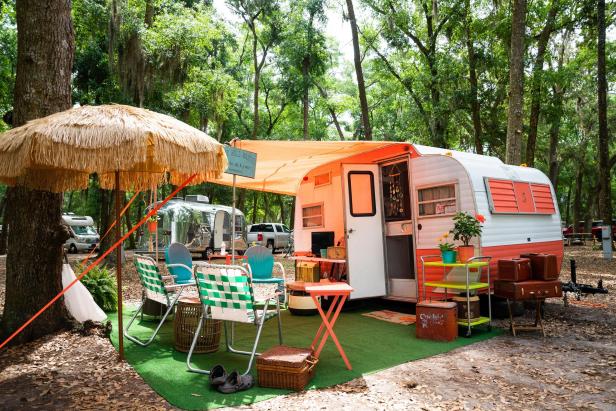 Jekyll Island Vintage Trailer Show at the Campground