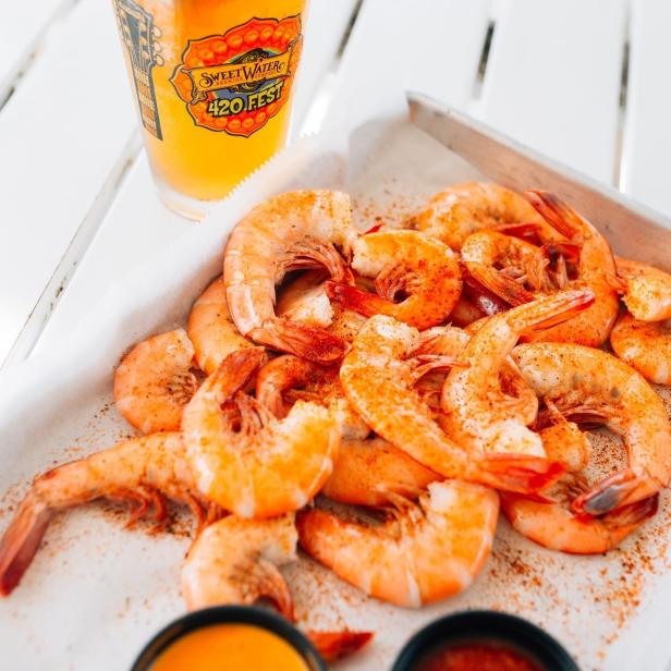 Shrimp at Zachry's Riverhouse on Jekyll Island