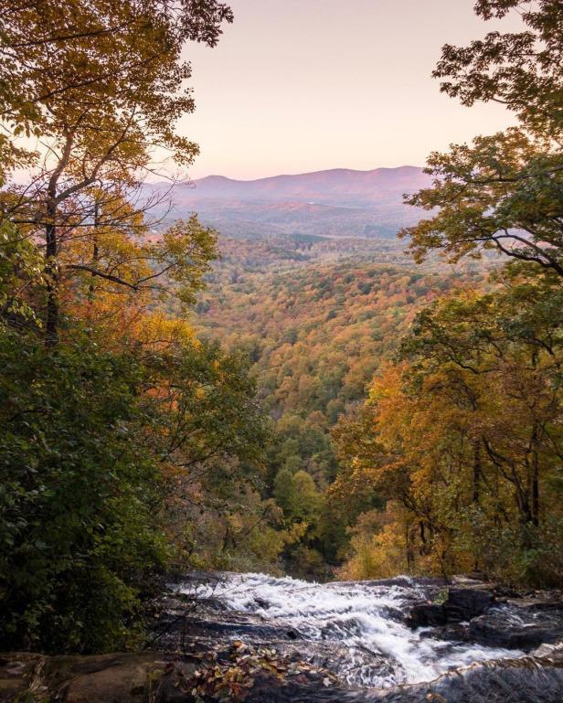 Amicalola Falls in Dawsonville, Georgia. Photo by Taylor Brawner, @brawnertaylor