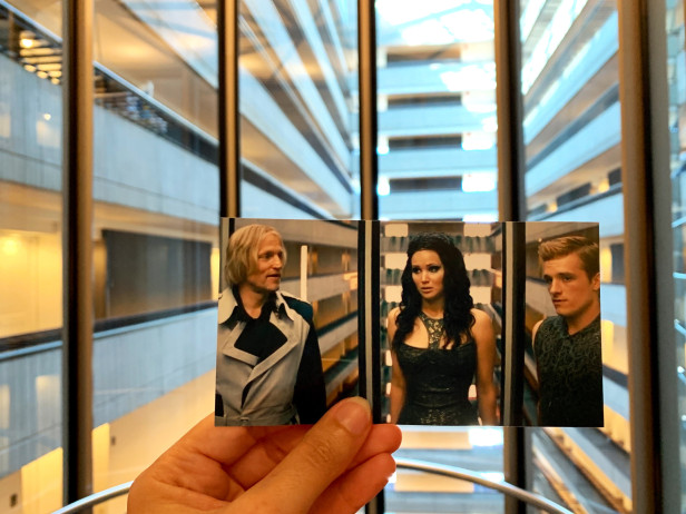Scene from The Hunger Games Catching Fire at the Marriott Marquis Hotel in Atlanta. Photo by Andrea David