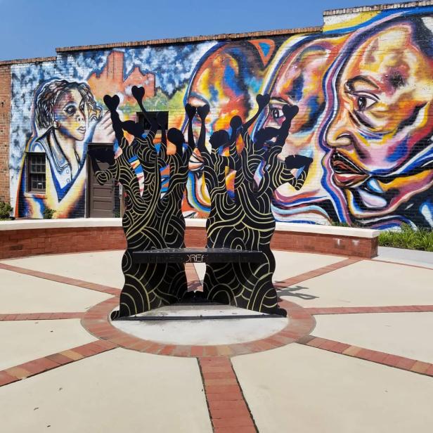 Martin Luther King, Jr. Monument Park in Dublin, Georgia. Photo by @maplover2