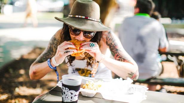 Barbecue at Papa Joe's Banjo-B-Que Music Festival in Augusta, Georgia