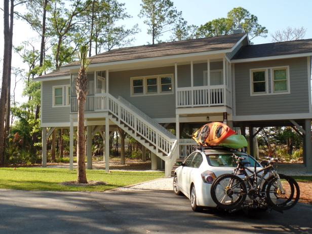 Cabin at Fort McAllister State Park in Richmond Hill, Georgia