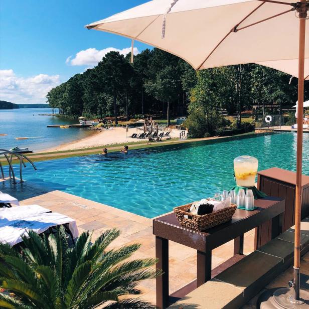 Pool at Ritz-Carlton Reynolds, Lake Oconee. Photo by @jessicadauler