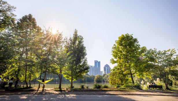 Piedmont Park in Atlanta, filming location for Ready to Love