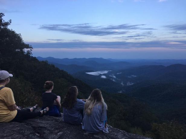 Stargazing at Preacher's Rock near Suches, Georgia. Photo by @catholicung