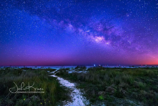 Stars over St. Simons Island, Georgia. Photo by @john_krivec_photography