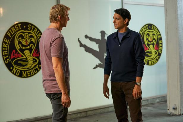 William Zabka and Ralph Macchio in Cobra Kai