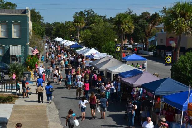 Tents at St. Marys Seafood Festival