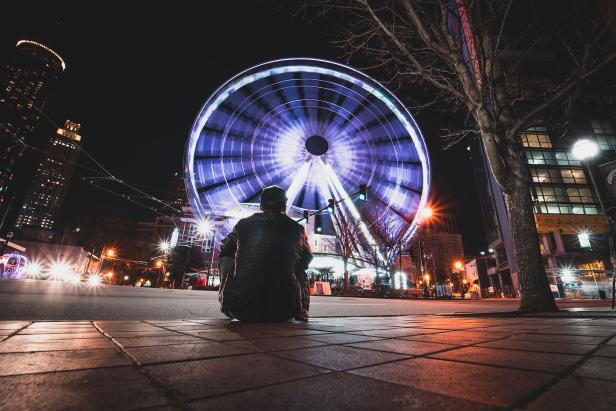 SkyView ferris wheel at Centennial Olympic Park in Atlanta. Photo by @connorjohn