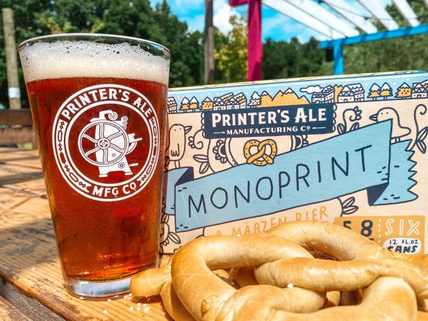 Monoprint beer from Printer's Ale Manufacturing in Carrollton, Georgia