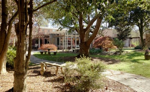 Garden at Ignatius House in Atlanta, Georgia