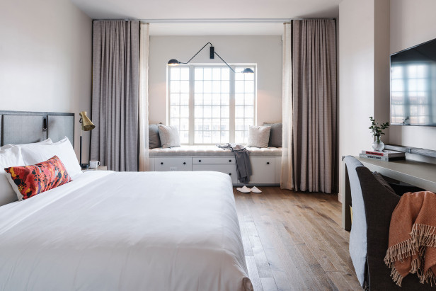 Inside a guest room at The Alida