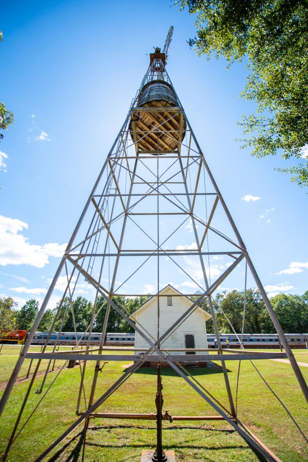 Water tower at Jimmy Carter Boyhood Farm in Plains, Georgia. Photo by Geoff Johnson