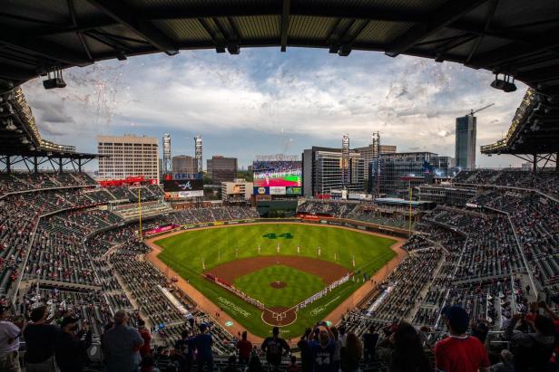 View of Truist Park from the stands