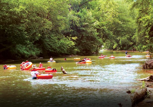 Tubing in Dahlonega